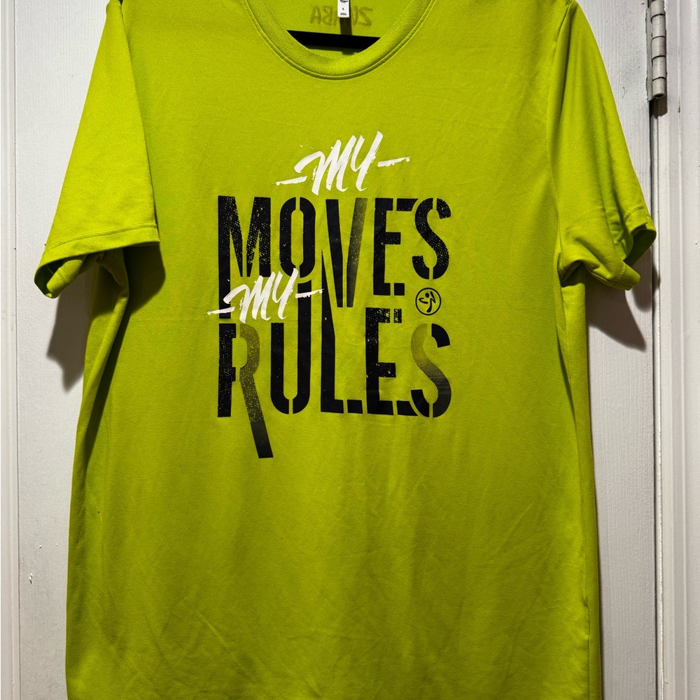 Zumba Fitness Men’s Graphic Tee - Lime Green & Black